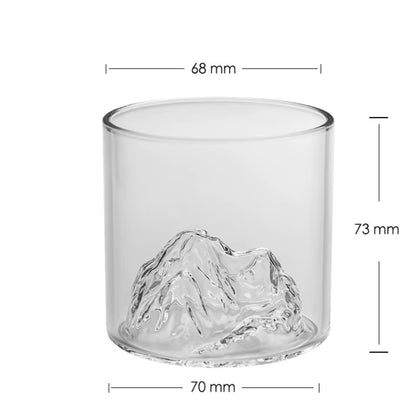 Dimensions du verre Refuge : 7 cm de diamètre, 7,3 cm de hauteur